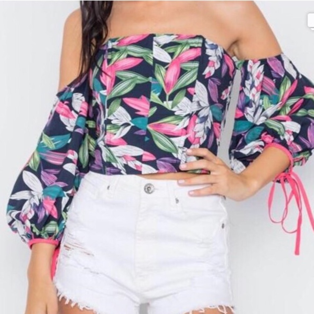 Floral crop top